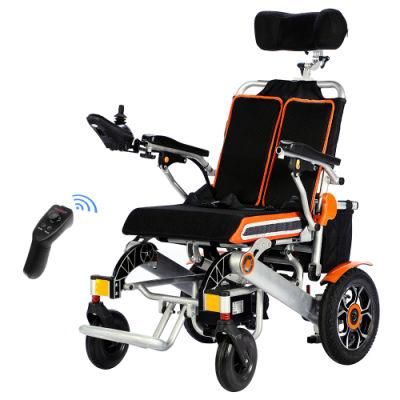 Electric Wheelchair High Back New Foldable Aluminum Light Weight Power Wheel Chair Premium Electric Wheelchair