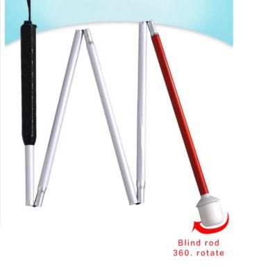 2022 New Arrival White Rolling Cane for Disabled