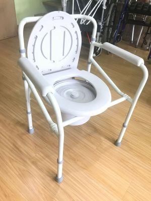 Customized Chrome Foldable Commode Toilet Chair for Elderly with Low Price Bme 668