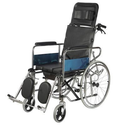 Folding Full Lying Recline Back Manual Wheelchair