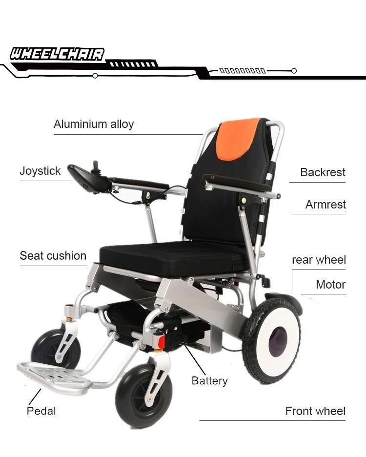 Light Weight Brushless Motor Folding Electric Wheelchair