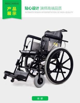 Topmedi Rehabilitation Medical Manual Stand up Wheelchair (for Paralysis Patient)