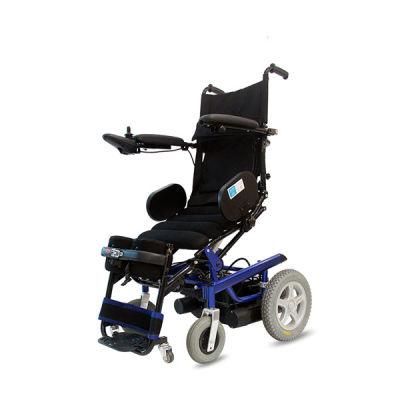 Topmedi High Back Standing up Electric Power Pg Controller Wheelchair