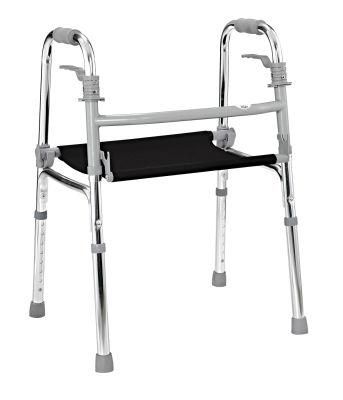 Base Aluminum Rollator Walker with Seat, Folding Mobility Rollator Walker Weight 100kgs