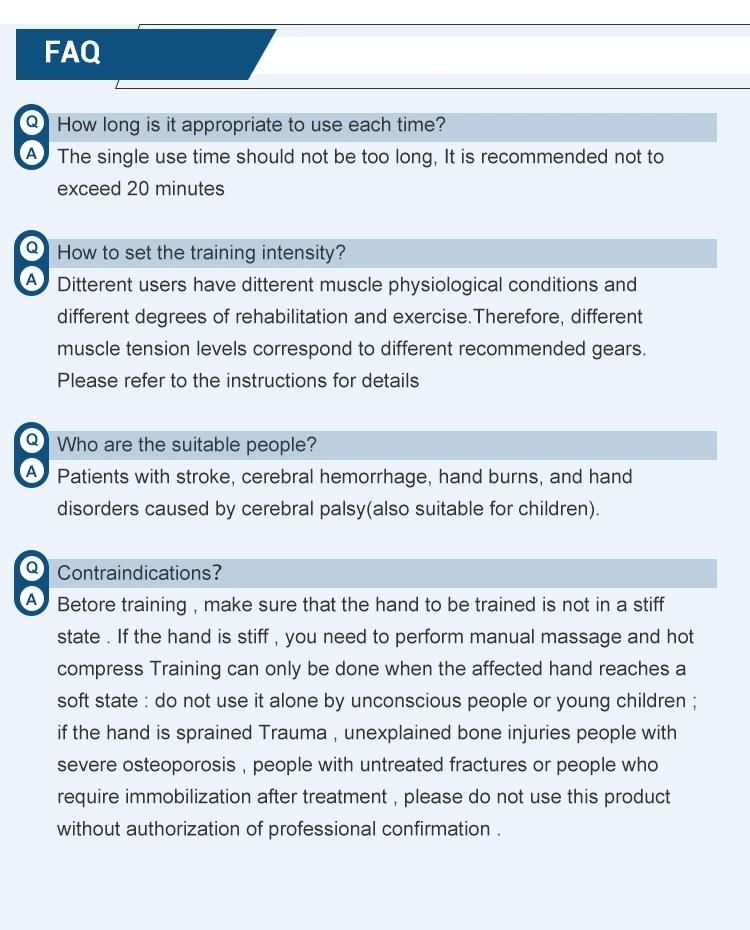 Innovative Products 2022 Hand Rehabilitation Devices Hemiplegia Finger Rehabilitation Training Robot Glove for Stroke Patients