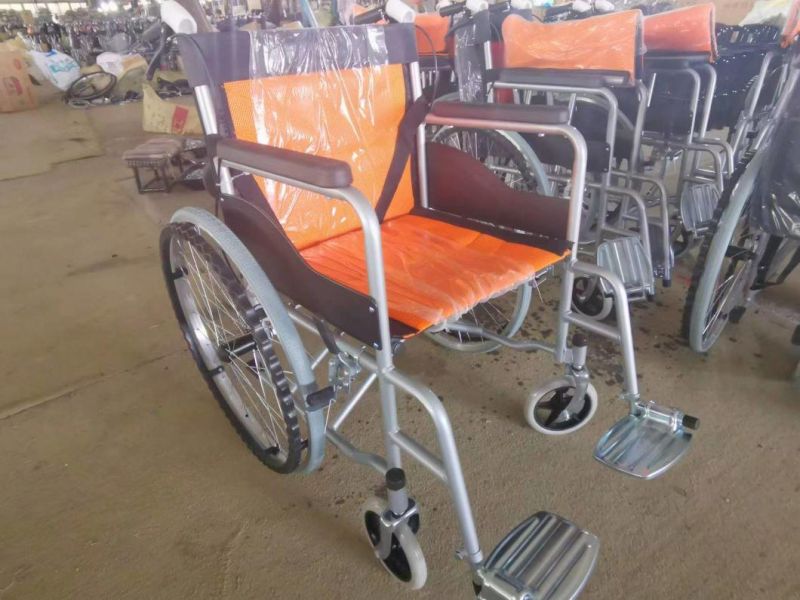 Cheap Lightweight Portable Foldable Manual Wheelchair for Disabled