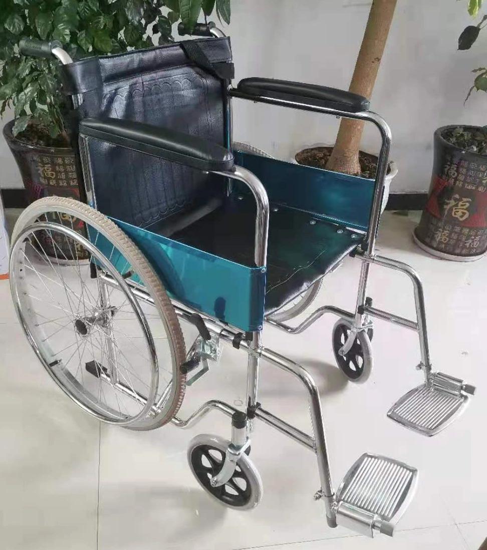 Manual Steel Wheelchair / Silla Ruedas at Best Wheelchair Tyes Price for Sale