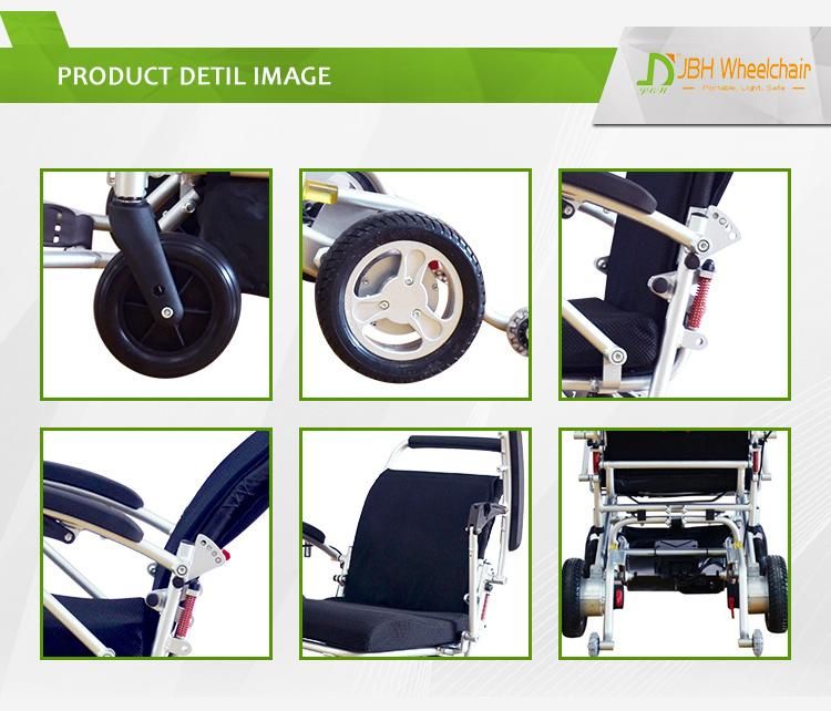 Lightweight Folding 4 Wheel Drive Magnesium Alloy Power Electric Lithium Battery Wheelchair