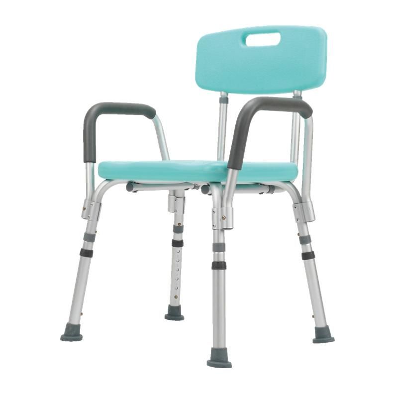 Bath with Backrest Steel Lightweight Antiskid Safety Chair Bathroom Toilet Home Care Seat for Elderly People and Pregnant Woman Shower Nursing Bench