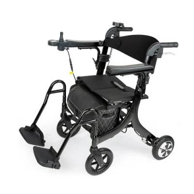 Travel Drive Shopping Electric Rollator Wheelchair Double Function