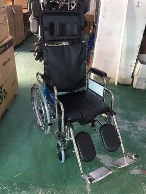 Cheap Price Ordinary CE Approved Foldable Commode Manual Hospital Equipment Electric Ss Wheelchair