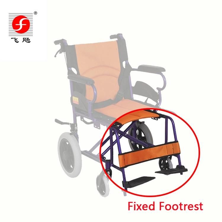 Medical Aluminum Manual Wheelchair Safe for Disabled