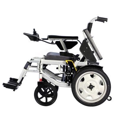 CE Certificated Aluminium Alloy Automatic Brake Double Lithium Battery Folding Power Wheelchair