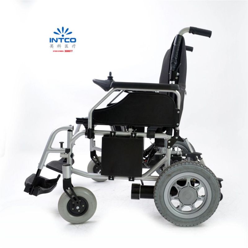 24" Large Seat Width Aluminum Easy Folding Electric Wheelchair