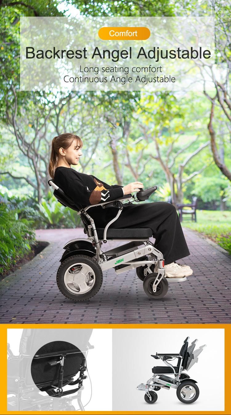FDA Motorized Wheelchair Electric Wheelchair Lightweight and Wheelchair Manual or Electric