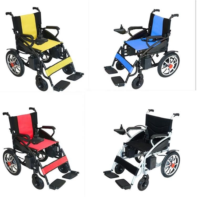 Factory Lightweight Cheap Price Foldable Electric Wheelchair for Disabled People