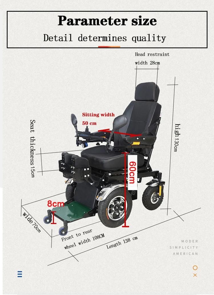 Box Case Ghmed Wooden Electric Motor Stand up Wheelchair with CE