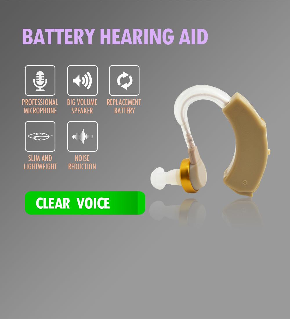 Wholesale Ear Hearing Aid Battery Audiphone Adjustable Deaf-Aid Hearing Aid