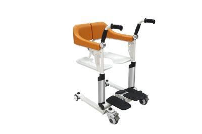2022 New Patient Transfer Multifunctional Mechanical Lifting Commode Wheelchair