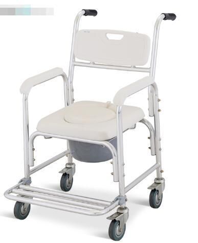 Toilet Elderly Foldable Aluminium Aloy Wheelchair