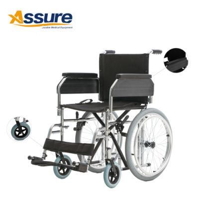Adult Chrome Steel Basic Standard Manual Lightweight Wheelchair