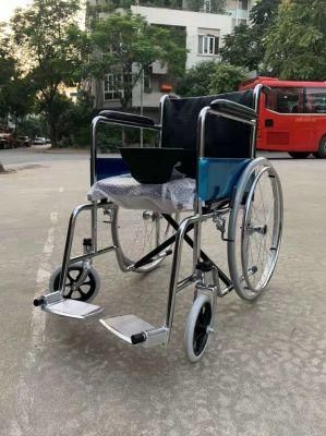 High Quality CE Approved Steel De Cheapest Wheel Chair Silla Ruedas Shanghai Brother Medical