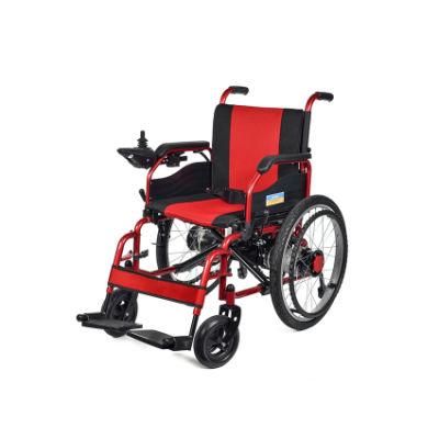 Disabled Product Endurance 20 Km Silla De Ruedas Folding Power Electric Wheelchair