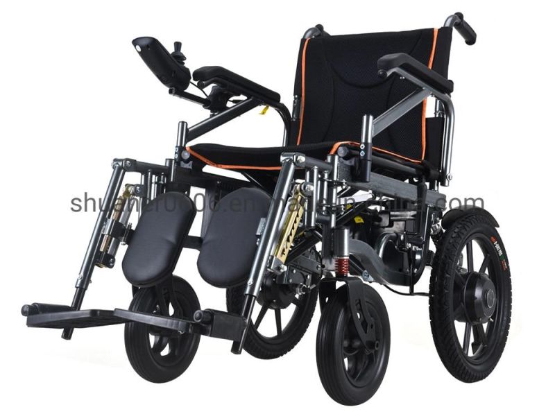 New Medical Equipment Foldable Electric Wheelchair Aluminum Lightweight Power Wheel Chair Power Wheelchair