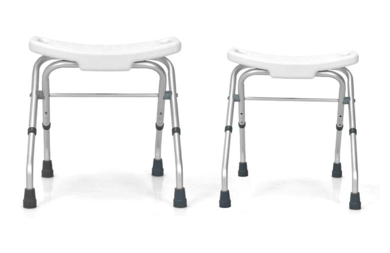 Commode Chair - Aluminum Folding Shower Chair Foldiong Shower Stool