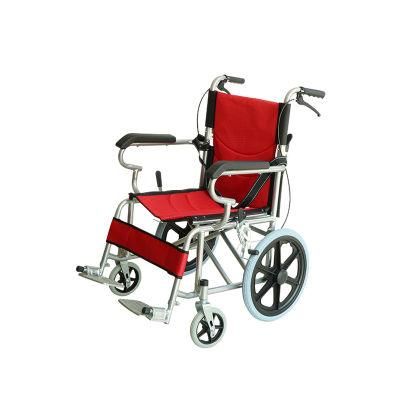 Eco Friendly Powder Coating Steel Wheel Chair Standard Foldable Aluminum Wheel Chair