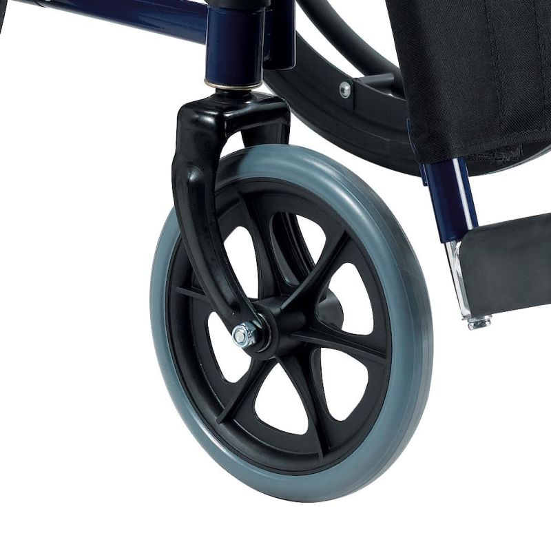 Fold Manual Wheelchair with Flip up Armrest and Detachable Footrest
