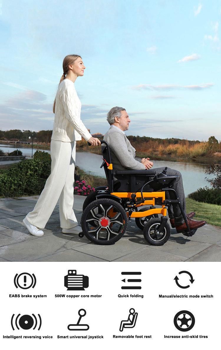 Aluminium Alloy ISO Approved Ghmed Sillas De Ruedas Mobility Scooter Electric Wheelchair Hot Sale