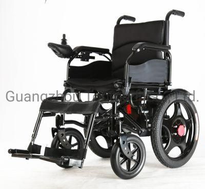 Topmedi Cheapest Handicapped Folding Motorized Automatic Power Electric Wheelchair for Disabled