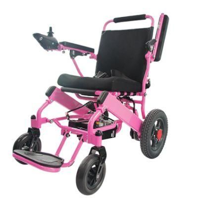 Cheapest Handicapped Folding Electric Wheelchair Lightweight for Sale