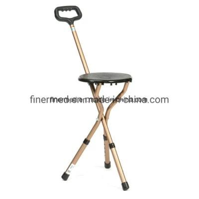 Folding Walking Cane Stick Seat Stool