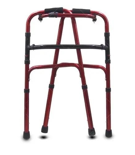 Rollator Walker Adult Single Button Alunminum Walker Frame with 5" Wheels and Bag