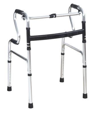 Hospital Equipment Old People Lightweight Standing Frame Aluminum Folding Walking Aid / Walker Frame for Disabled