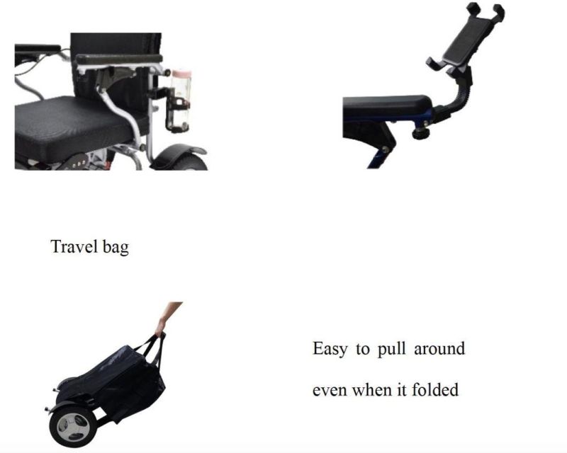 Jbh Best Seller Aluminum Frame Electric Power Wheelchair