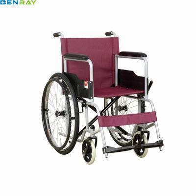 Steel Wheelchair Adult Patient Chair Table Power-Coating Soft Cushion