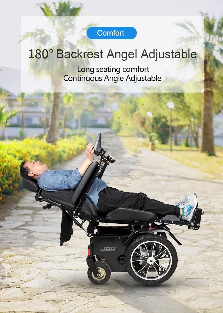 New Steel Handicapped Automatic Power Electric Standing Wheelchair