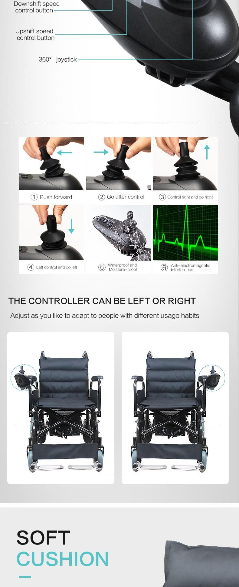 Electric Power Wheelchair Fold Heavy Durable Wheel Chair