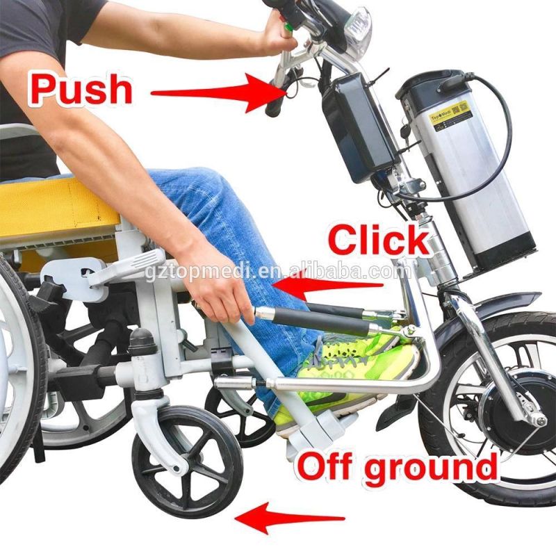 Running Distance More Than 20 Km Electric Power Drive Wheelchair Trailer