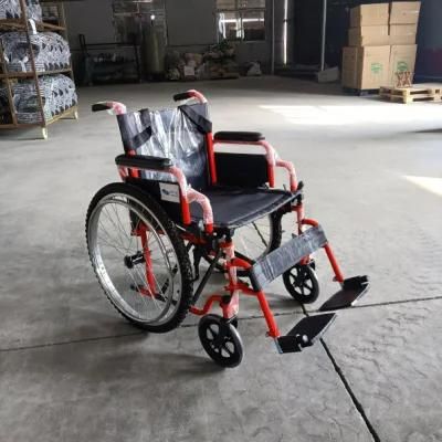 Economic and Durable Reclining Handicapped Convenient Carbon Fiber Manual Commode Wheelchair