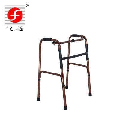 Hospital Handicapped Equipment Lightweight Frame Aluminum Folding Walking Aid Standing Medicak Rehabilitation Walker for Disabled