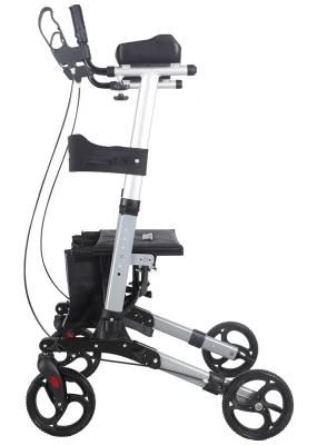 Folded Aluminum Rollator for The Elderly and Disabled
