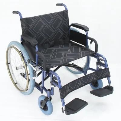 Durable and Simple Manual Folding Rehabilitation Wheelchair for The Elderly