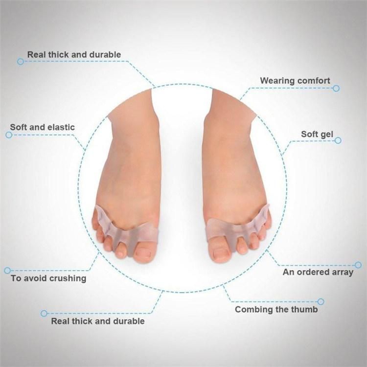 Breathable Silicon Gel Toe Separators Soft Comfortable Silicone Toe Separator