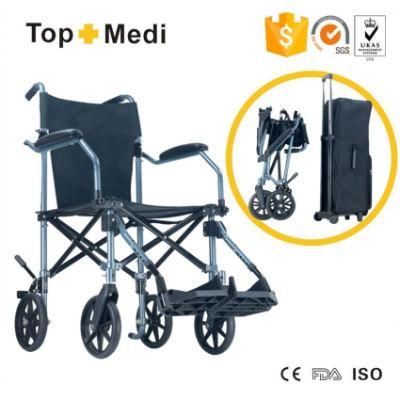 Aluminum Portable Lightweight Foldable Wheelchair for Disabled Elderly People