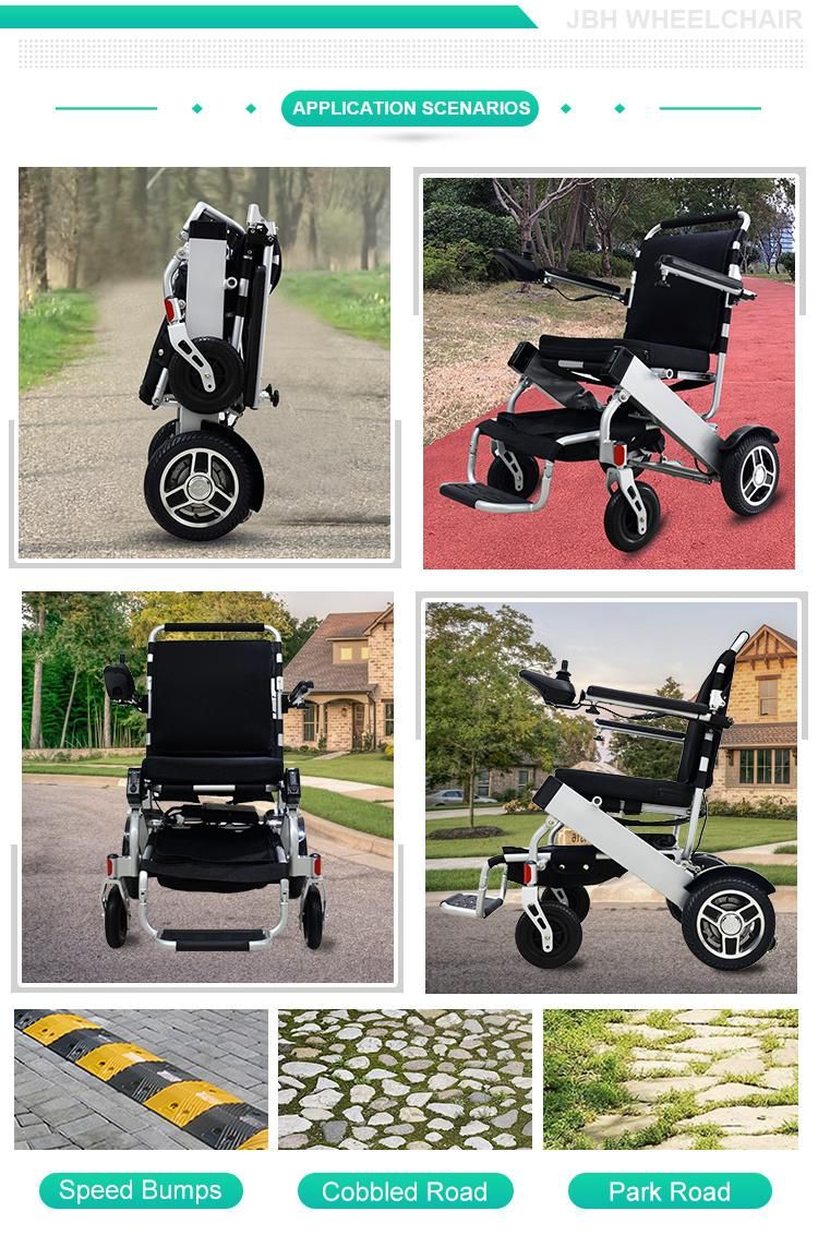 Upgraded Lithium Battery Powered Adult Foldable Elec Wheelchair Ce