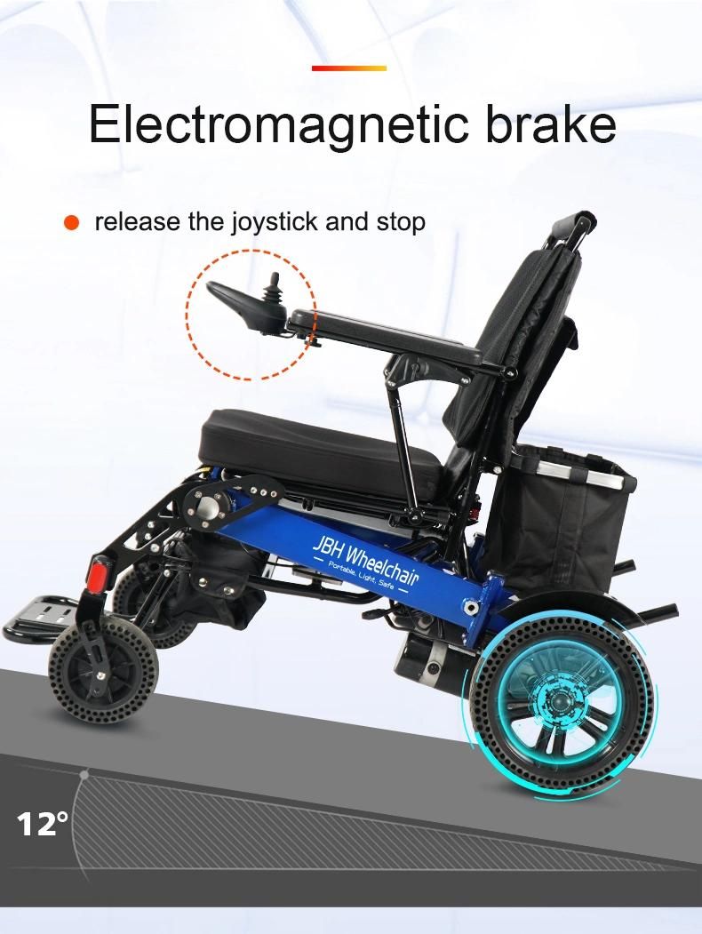 Large Wheelbase Power Folding Electric Wheelchair for Disabled People
